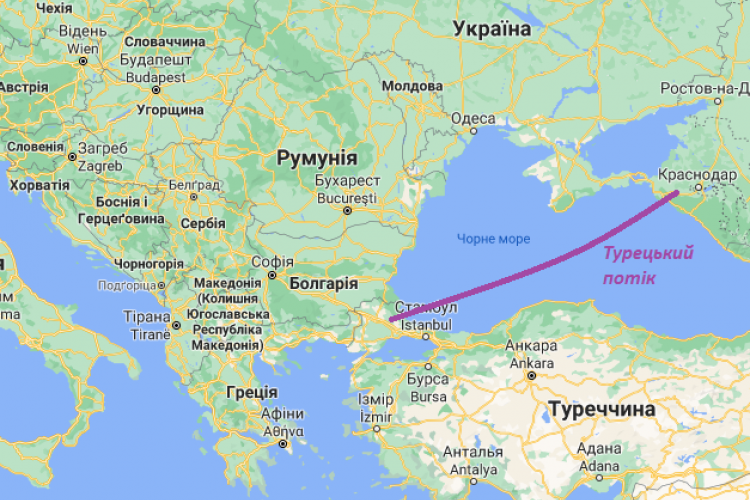 Троянський потік «Газпрому» на дні Чорного моря