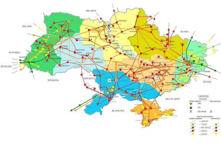 Потенциал и особенности импорта электроэнергии в Украину